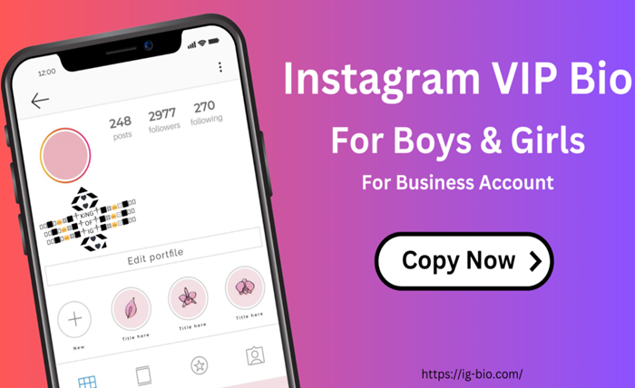 instagram vip bio