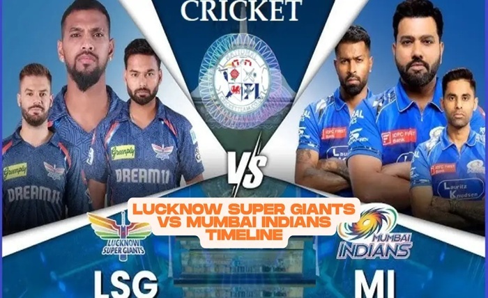 lucknow super giants vs mumbai indians timeline